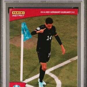 2021 PANINI INSTANT JAMAL MUSIALA UEFA EURO DEBUT #37 PSA 9 POP 5 ONLY 8 HIGHER
